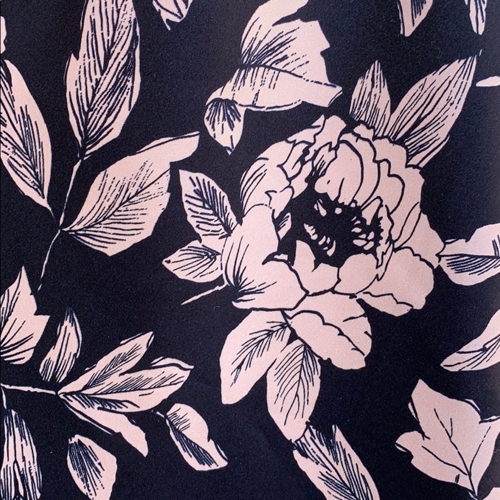 Jones New York Navy Blue Floral Satin Chemises | M - Picture 5 of 7